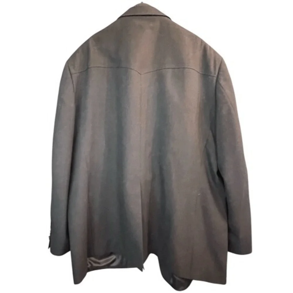 Red Sky Black Frisco 488 Hopsack Silver Button Men Western Blazer Sport Coat 50R - Picture 4 of 5